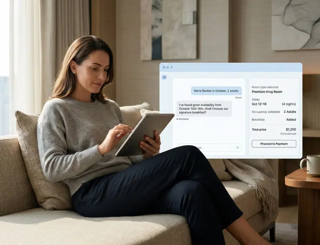 AI Booking Engine for Hotels: Why Traditional Chatbots Failed – And What Comes Next